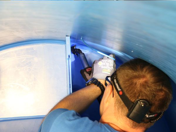 Сварка емкостей феном горячего воздуха Сварка емкостей феном горячего воздуха