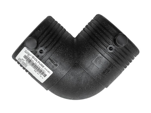 Отвод электросварной 90° PN16 SDR11 PE100 D63 Отвод электросварной 90° PN16 SDR11 PE100 D63