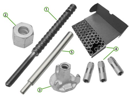 Комплект оснастки для крепления керносверлильных установок Комплект оснастки для крепления керносверлильных установок