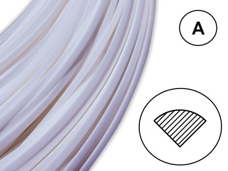 Сварочный пруток АБС белый - профиль А Сварочный пруток АБС белый - профиль А